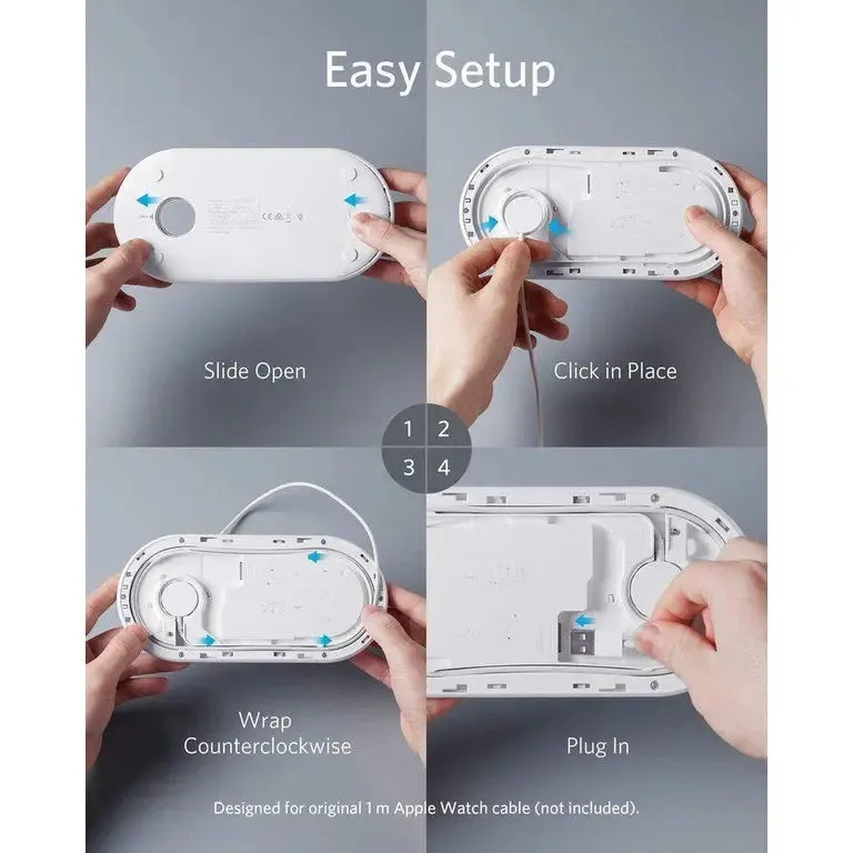 PowerWave Pad With Watch Holder Wireless Charger A2570