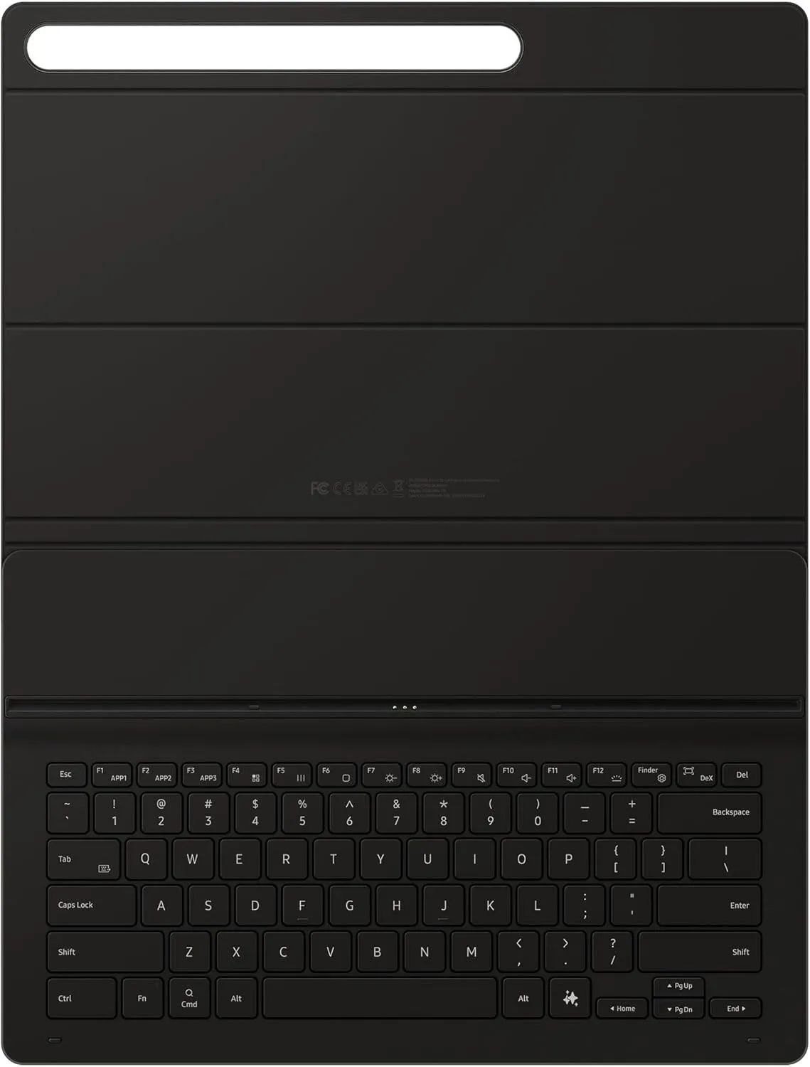 Samsung Galaxy Tab S9/S10 Ultra 14.6" Book Cover UK Keyboard Slim with AI Key Black - EF-DX920BBEGGB