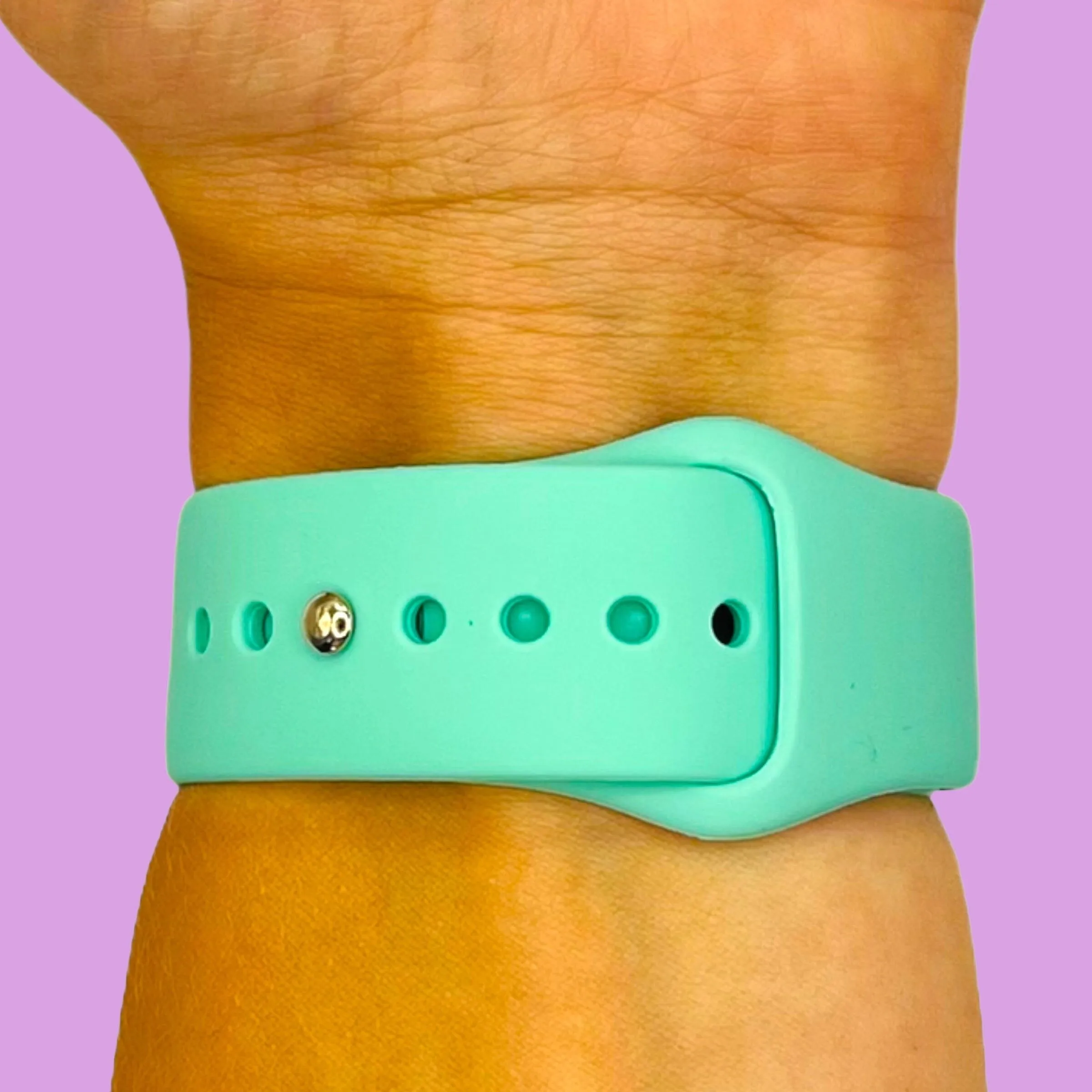 Silicone Button Style Watch Straps Compatible with Xiaomi Mi Watch Smartwatch