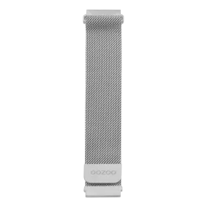 Silver OOZOO metal mesh bracelet with silver clasp