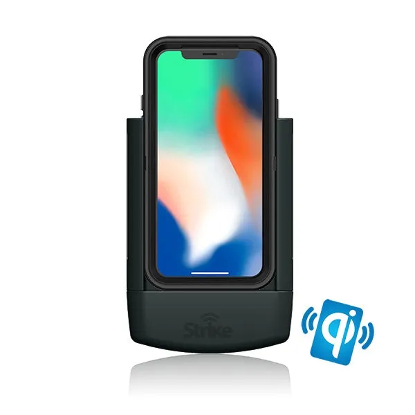 Strike Alpha in-car Cradle for iPhone X & XS Wireless Charging that work with OtterBox Defender Case On DIY Kit