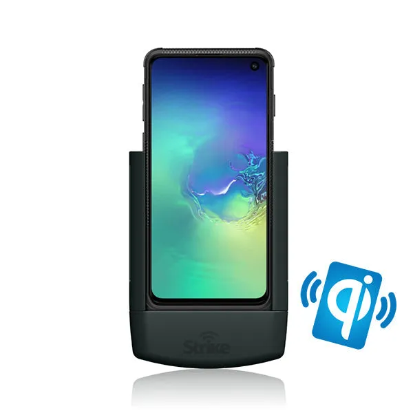 Strike Alpha in-car Cradle for Samsung Galaxy S10e Wireless Charging Car Phone Holder that work with Strike Rugged Case On