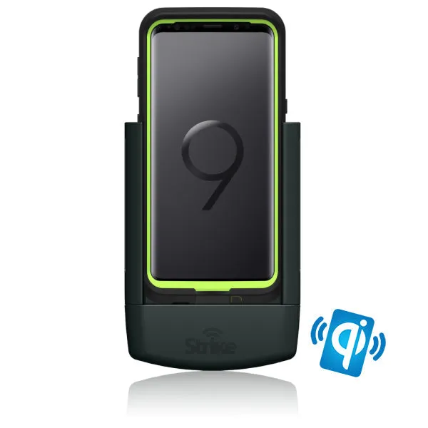 Strike Alpha in-car Cradle for Samsung Galaxy S9 Plus Wireless Charging that work with LifeProof Case On
