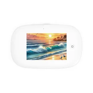 Sunrise and sea view birds on the beach UV Phone Sanitizer and Wireless Charging Pad