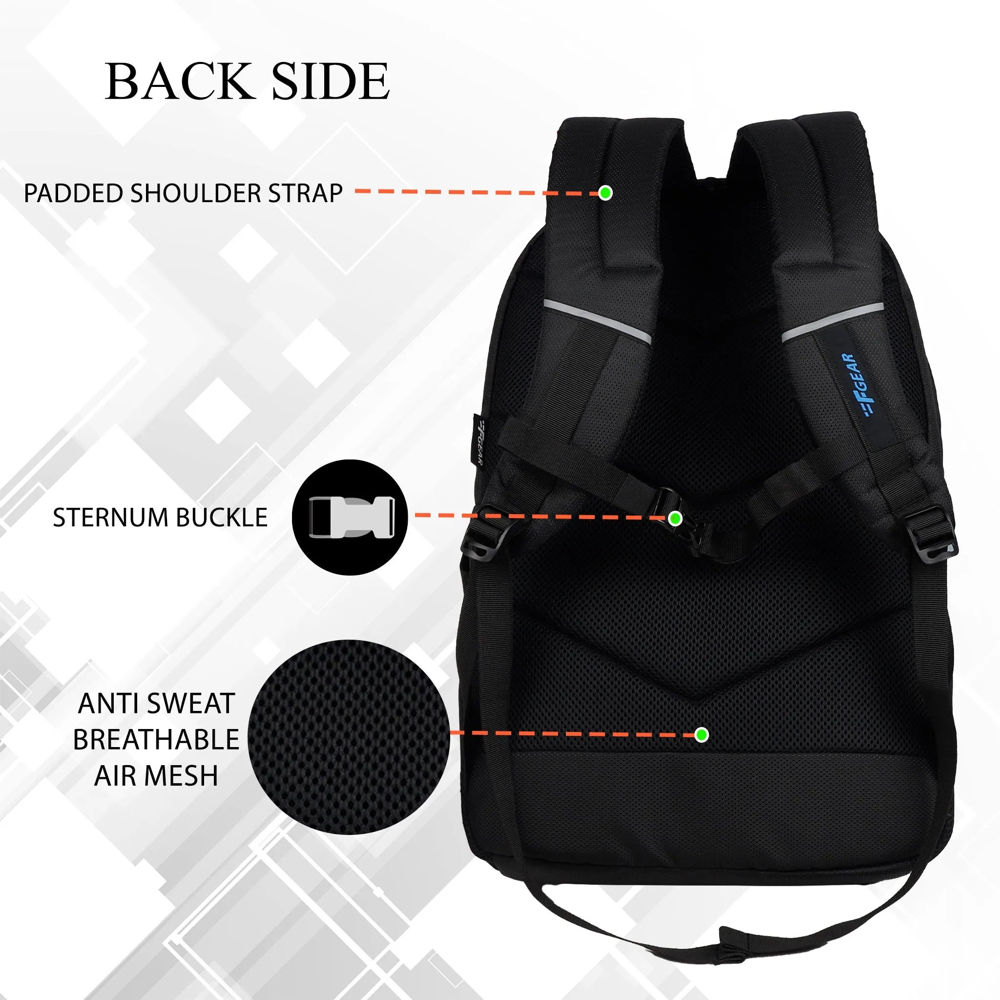 Trofeo 30L Black Laptop Backpack