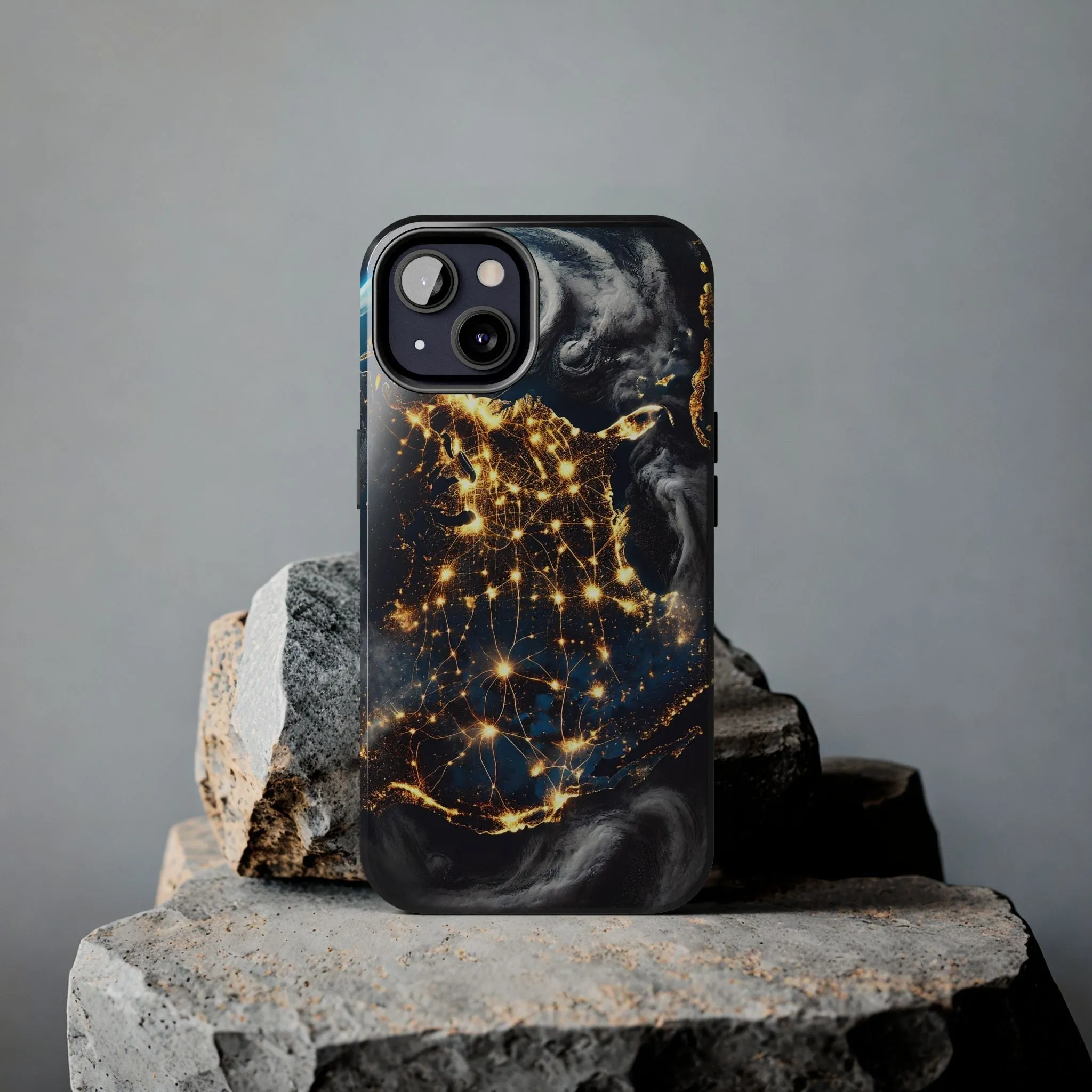 US Map Night Vision Phone Case - Glow in the Dark Design, iPhone and Samsung Cover, Unique & Stylish Protective Case