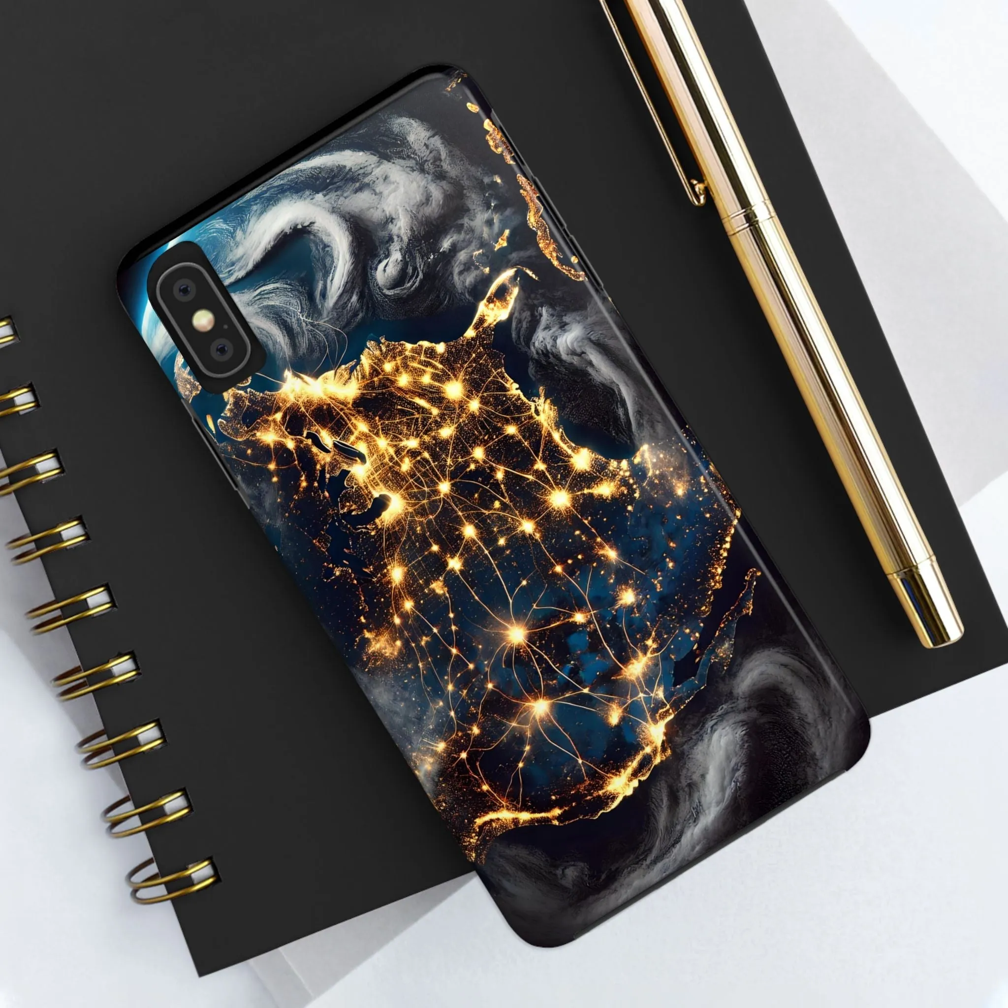 US Map Night Vision Phone Case - Glow in the Dark Design, iPhone and Samsung Cover, Unique & Stylish Protective Case