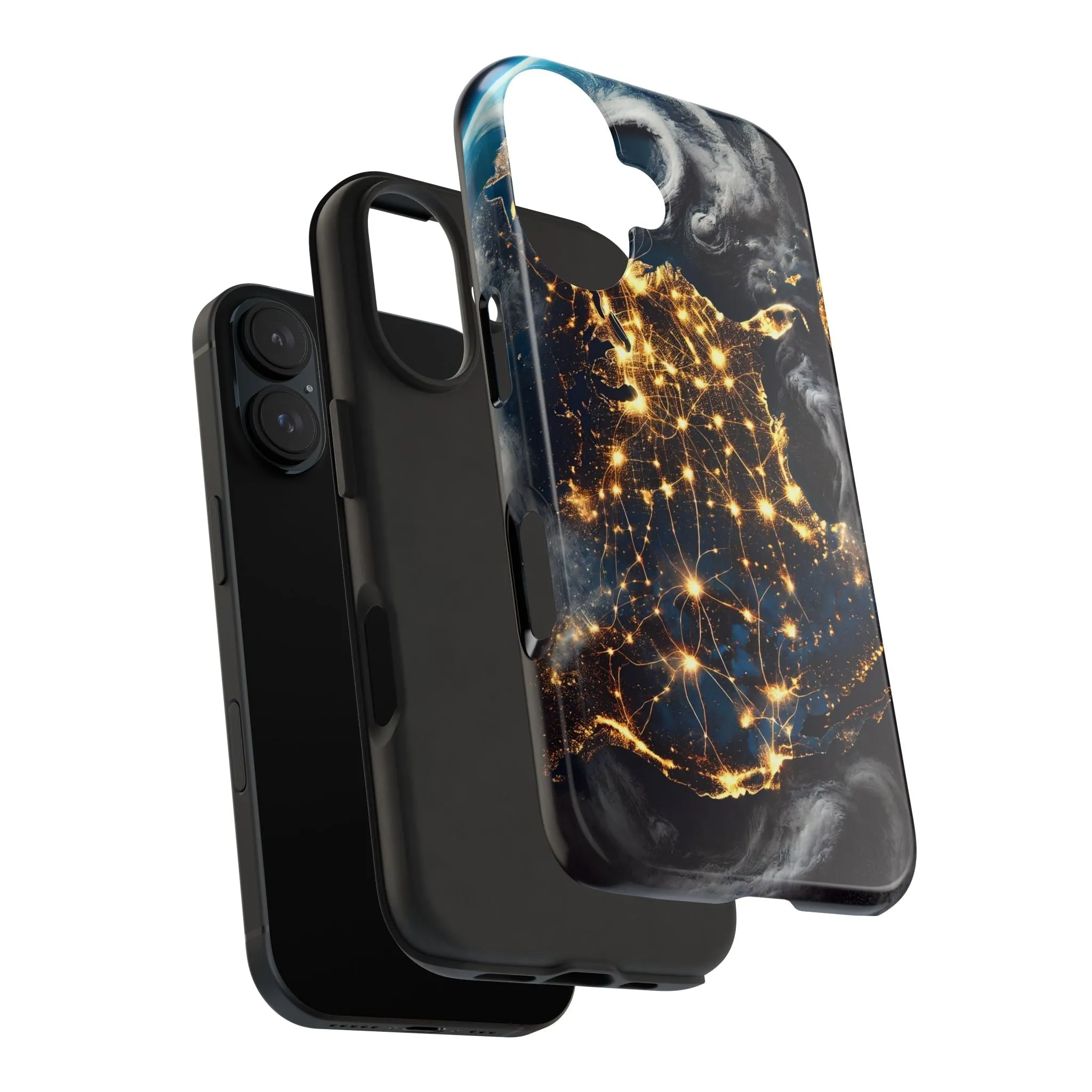US Map Night Vision Phone Case - Glow in the Dark Design, iPhone and Samsung Cover, Unique & Stylish Protective Case