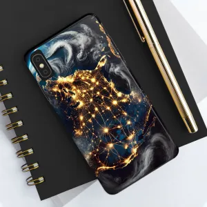 US Map Night Vision Phone Case - Glow in the Dark Design, iPhone and Samsung Cover, Unique & Stylish Protective Case