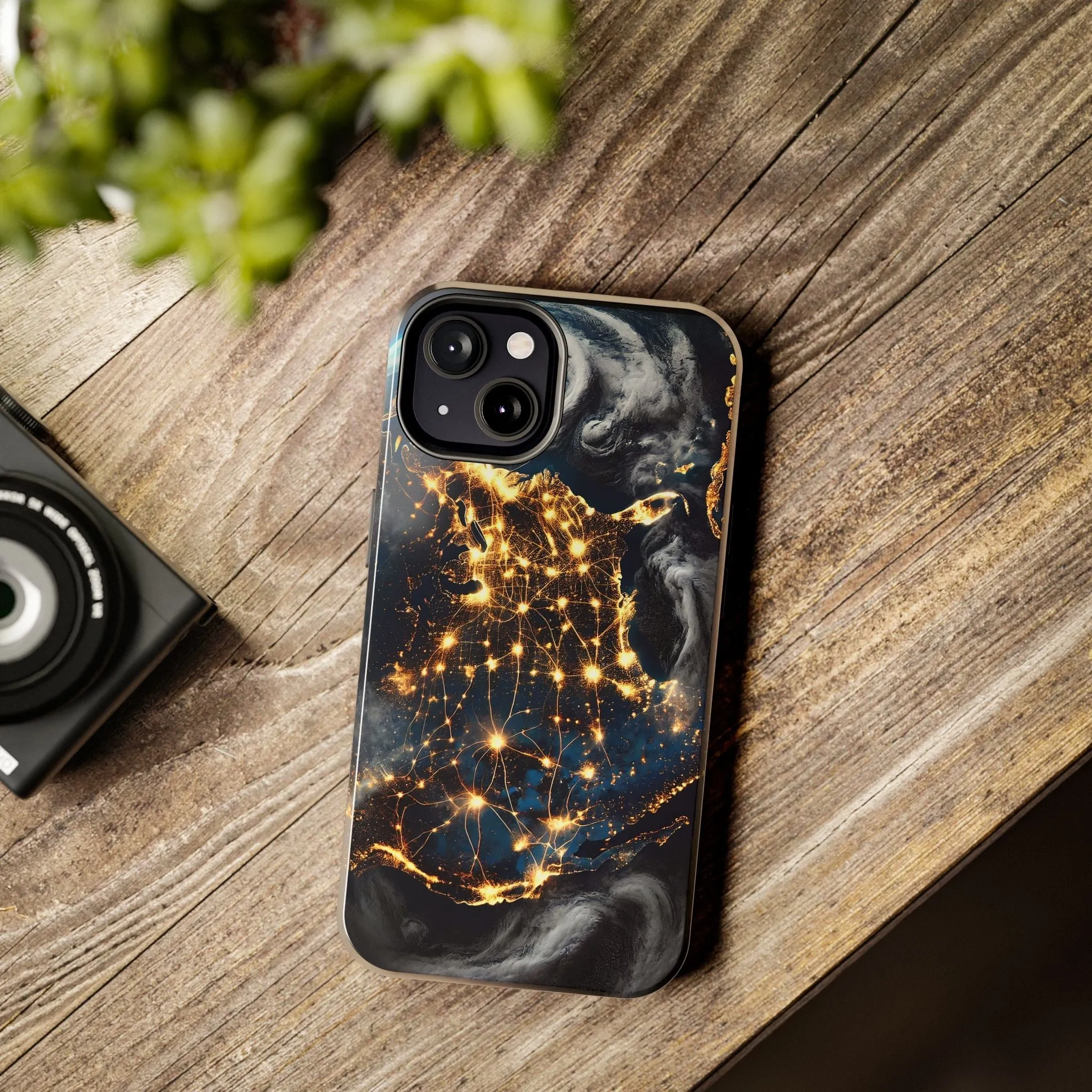 US Map Night Vision Phone Case - Glow in the Dark Design, iPhone and Samsung Cover, Unique & Stylish Protective Case