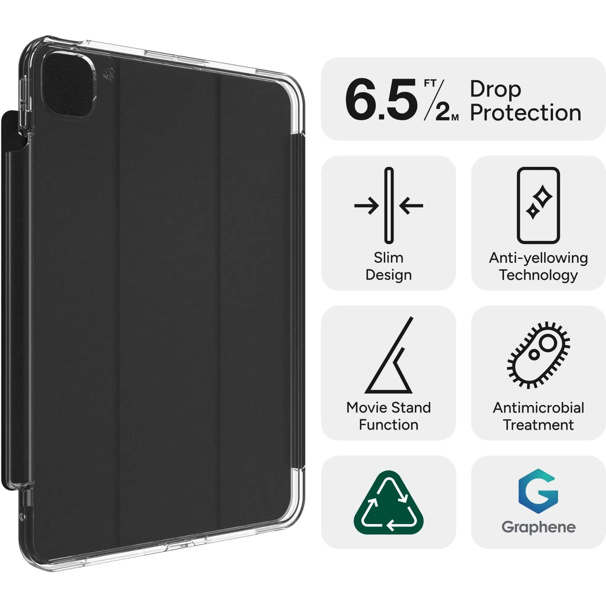 ZAGG Cases Crystal Palace Folio Case for iPad Air 11" M2